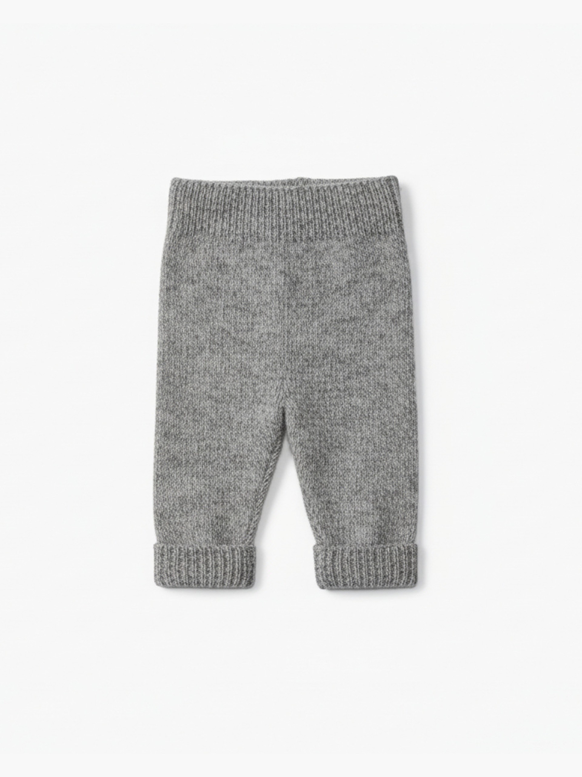 Knitted wool trousers