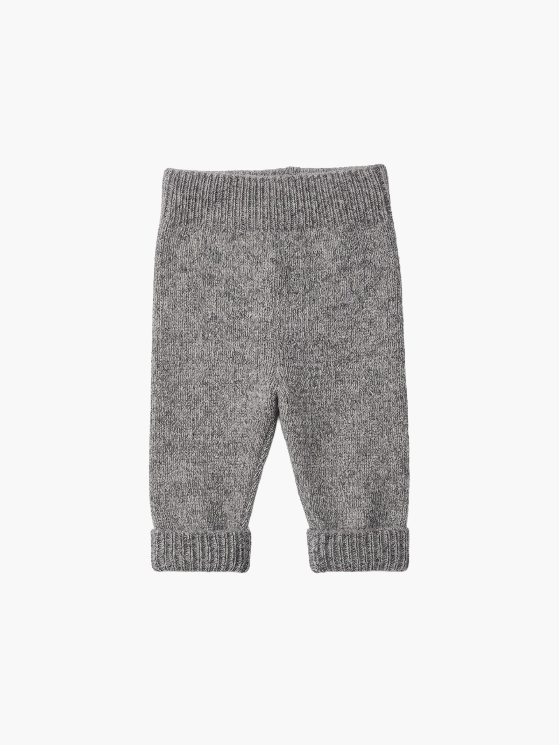 Knitted wool trousers
