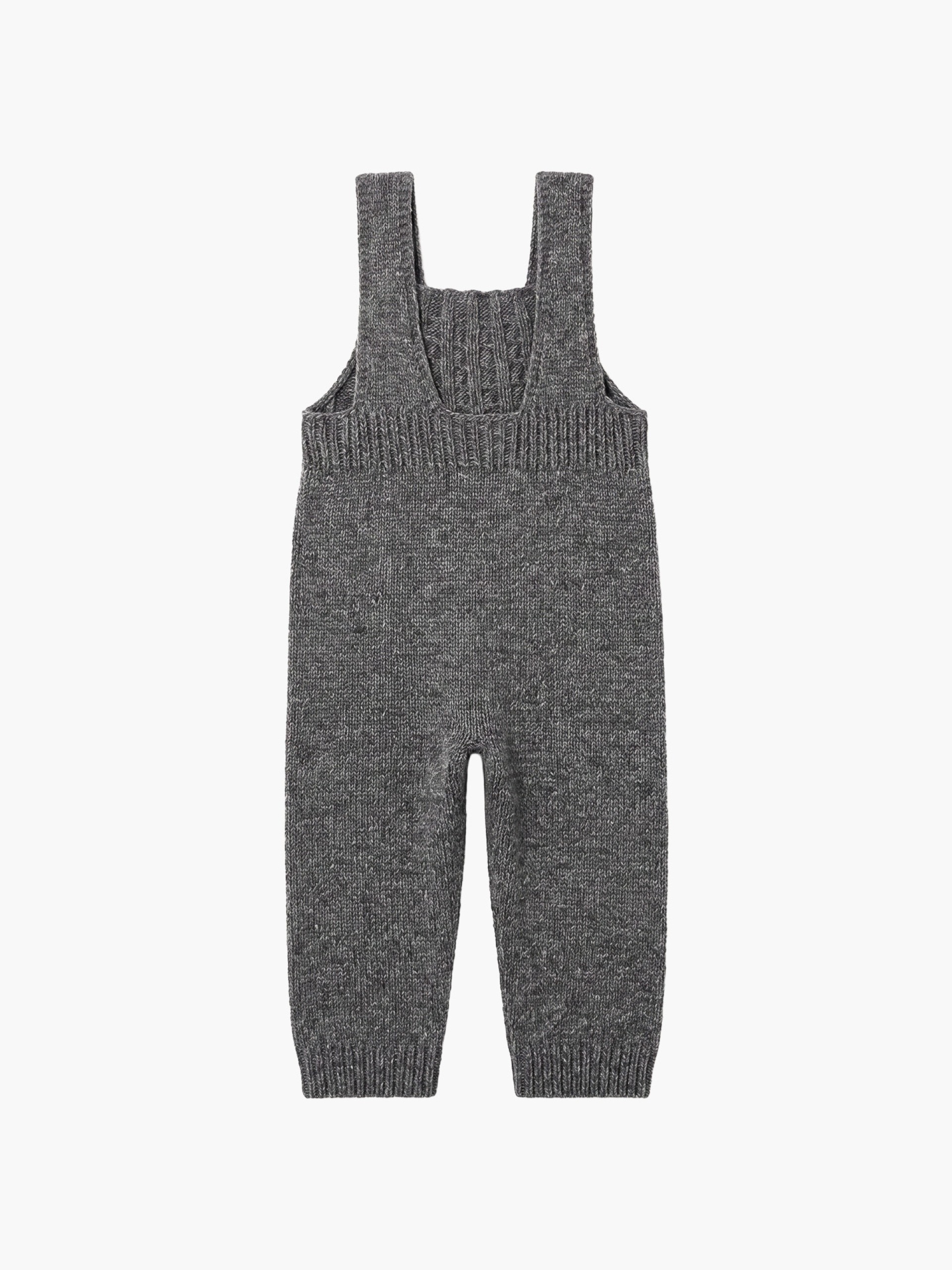 Knitted wool dungarees