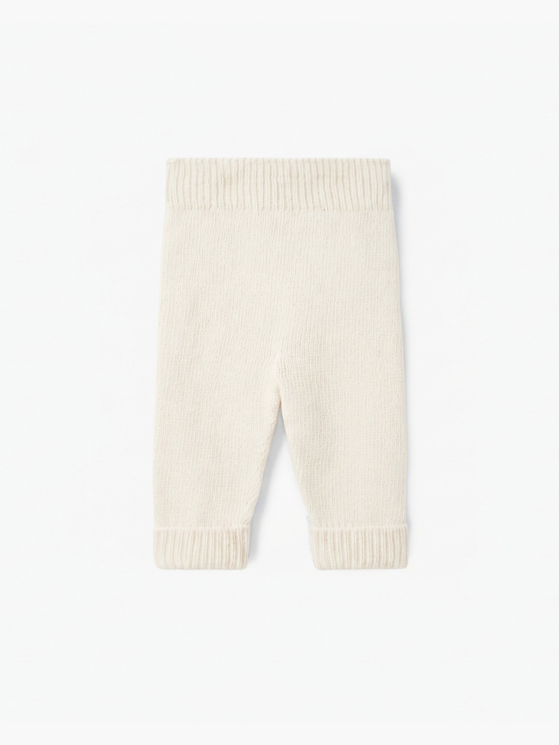 Knitted wool trousers