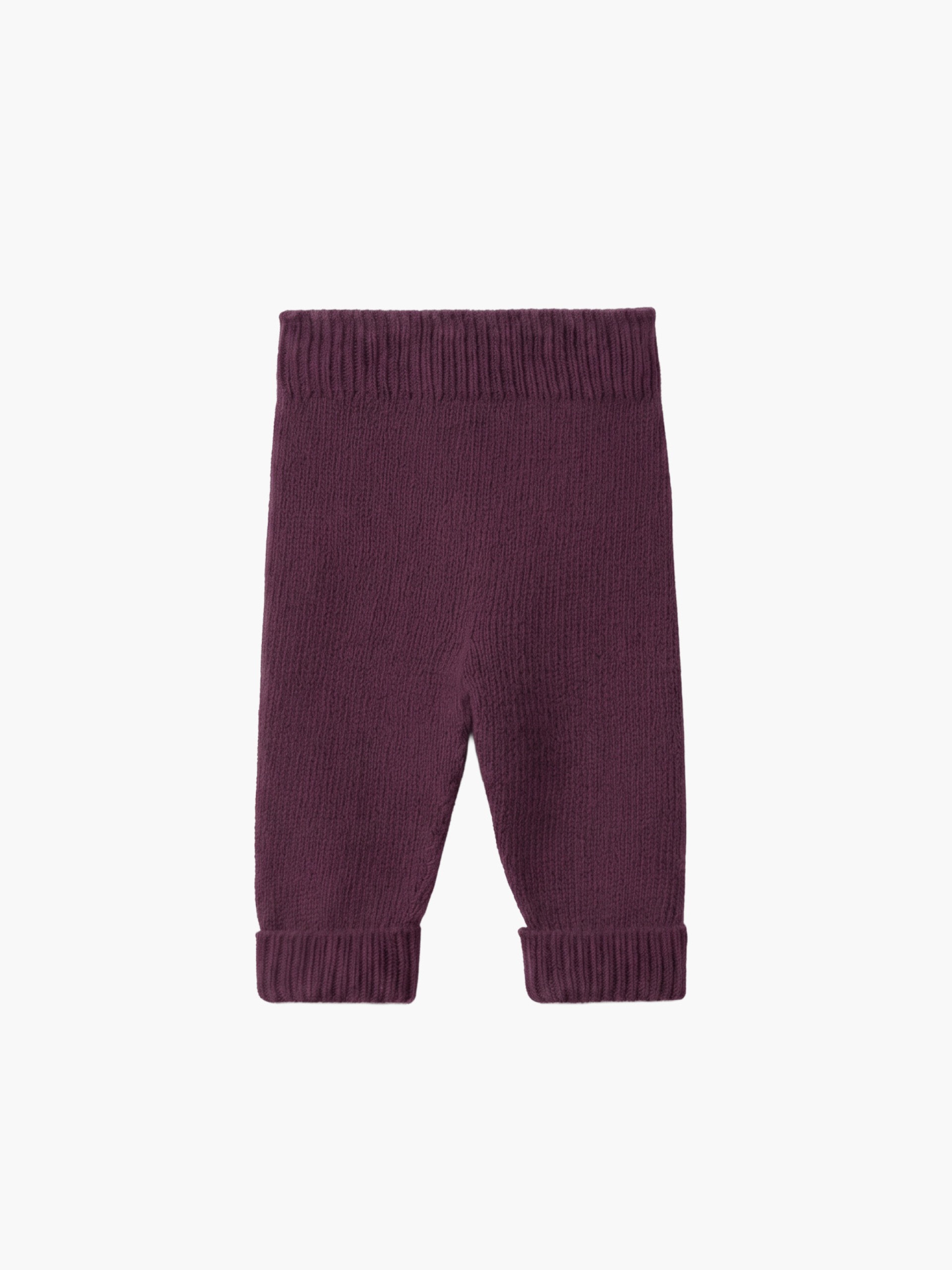 Knitted wool trousers