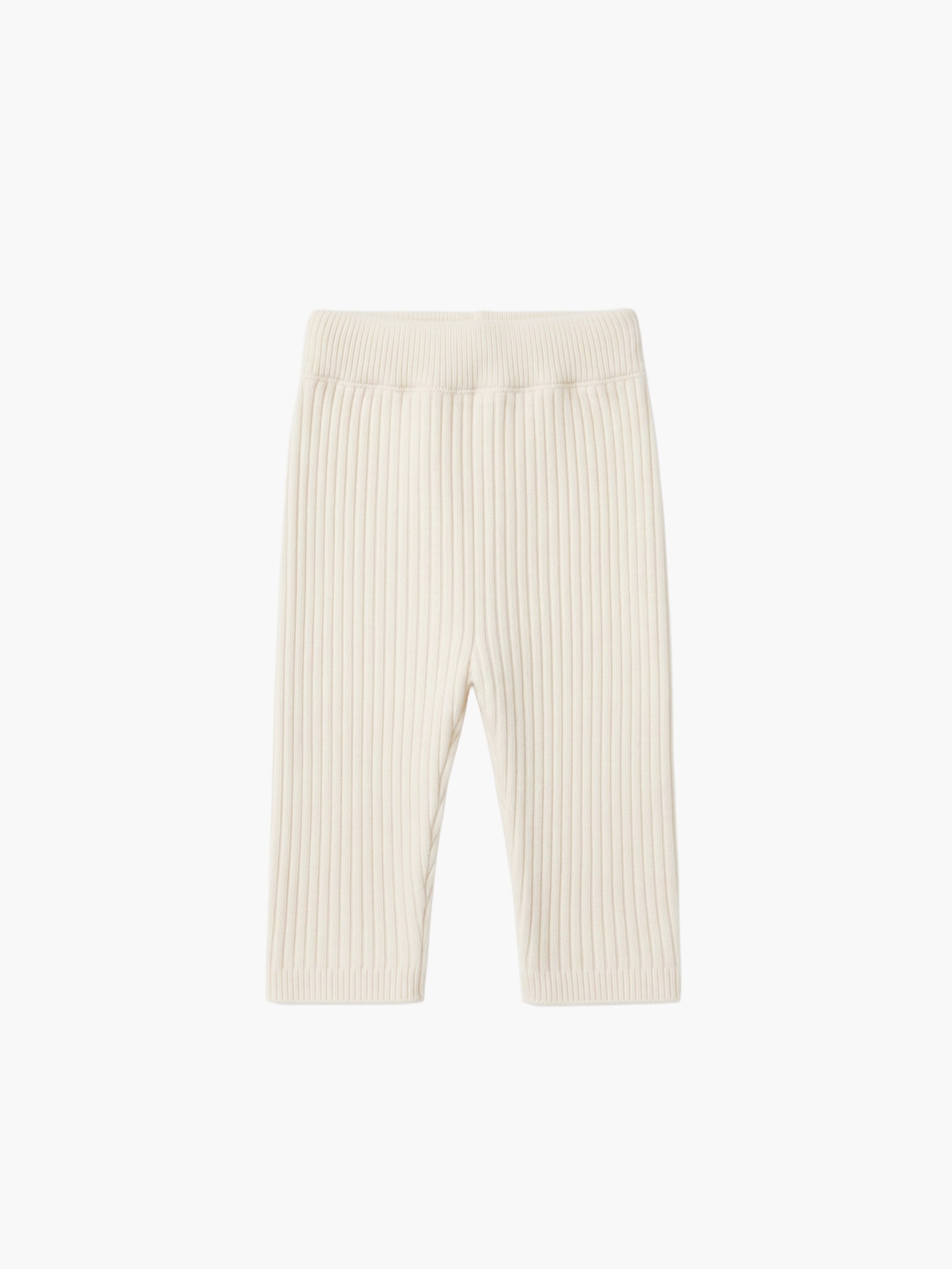 Knitted wool trousers