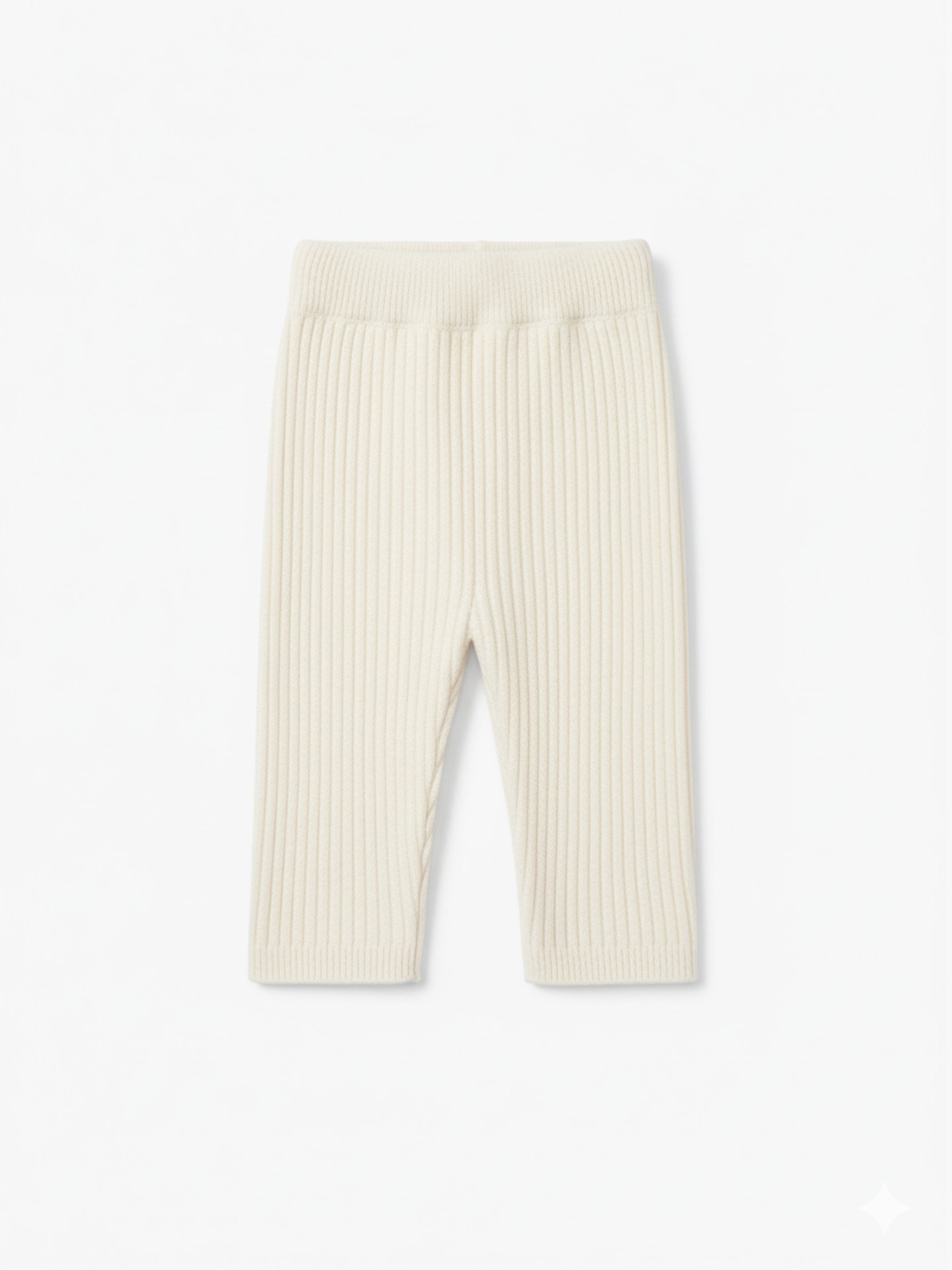 Knitted wool trousers