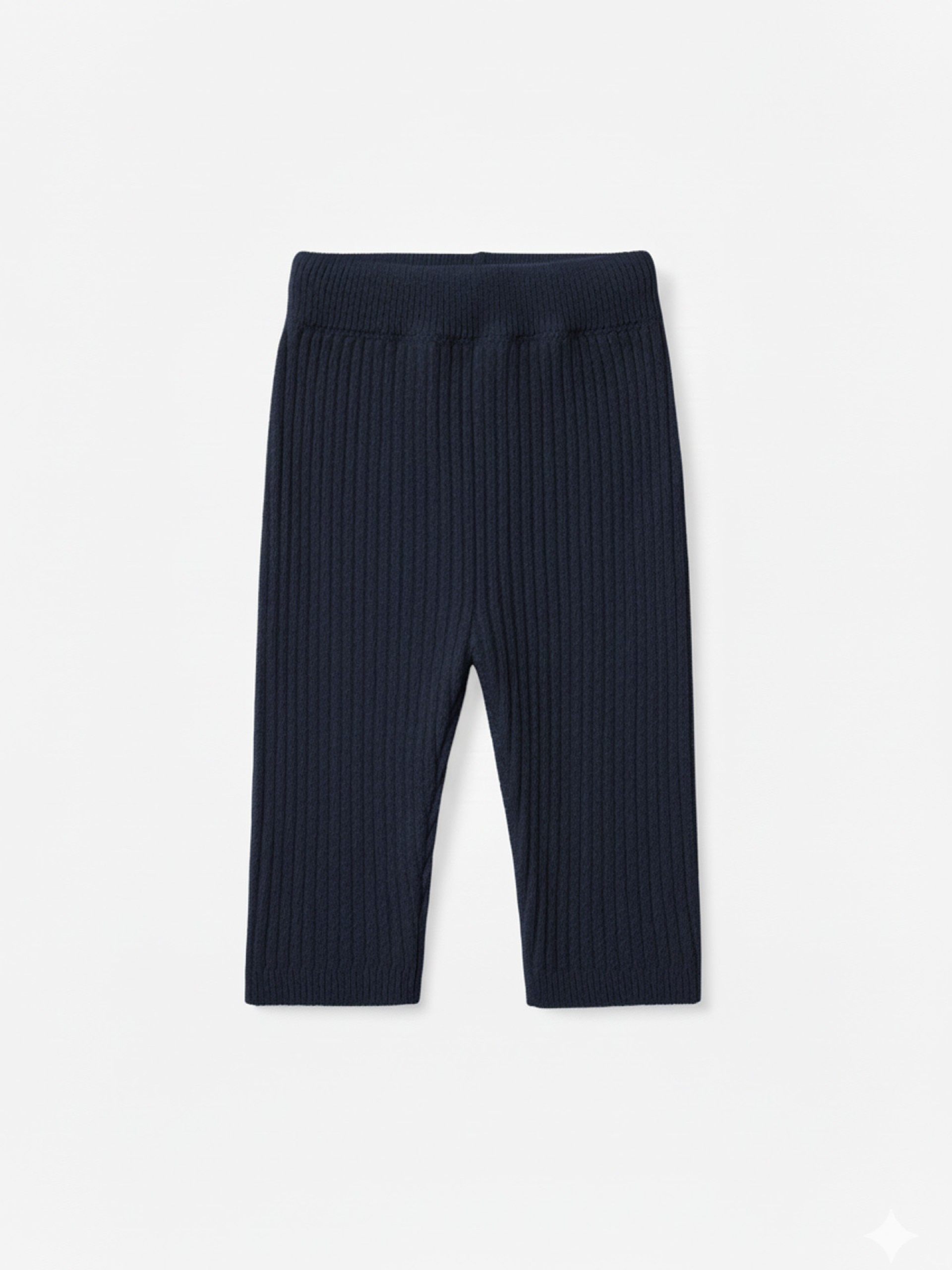 Knitted wool trousers