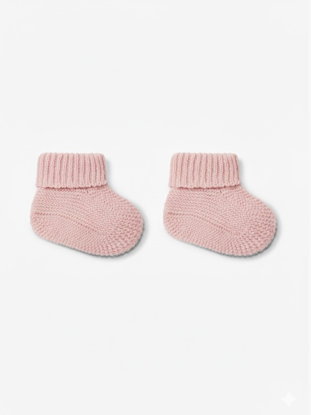 Knitted wool booties Knitted wool booties