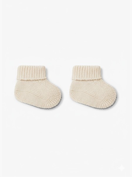 Knitted wool booties Knitted wool booties