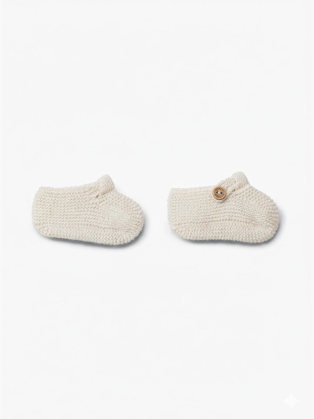 Knitted wool booties Knitted wool booties
