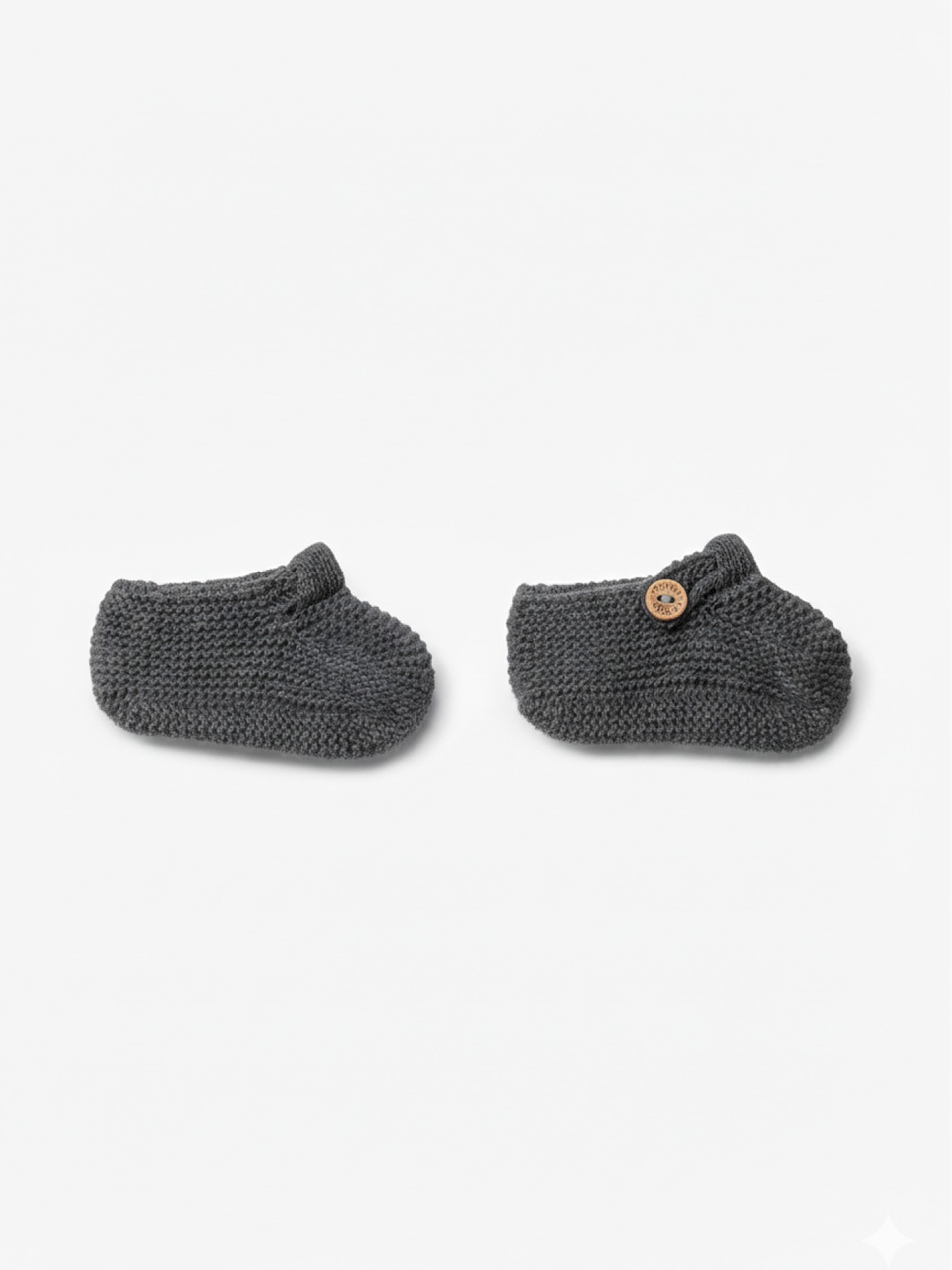 Knitted wool booties
