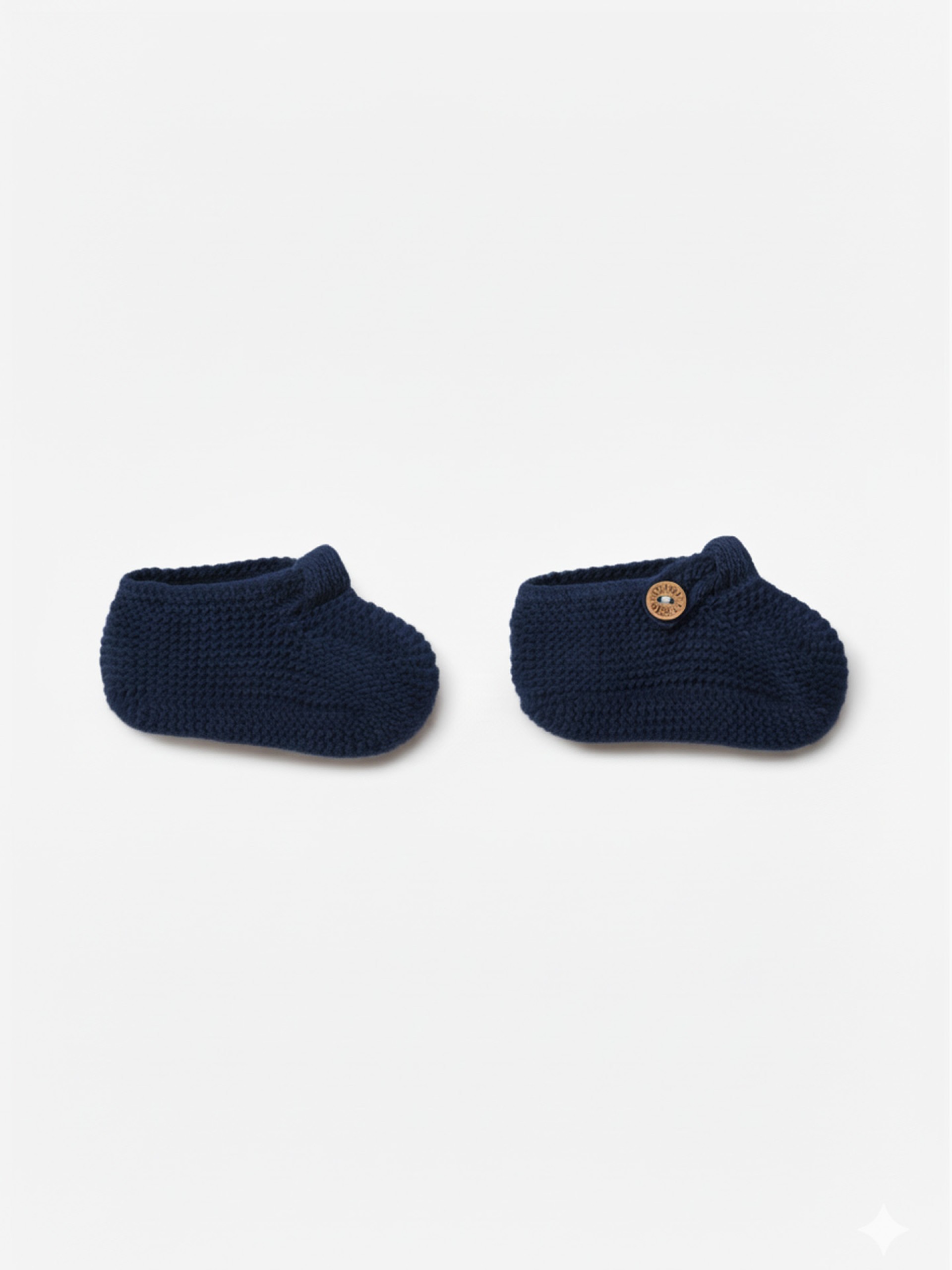Knitted wool booties
