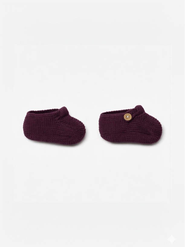 Knitted wool booties Knitted wool booties