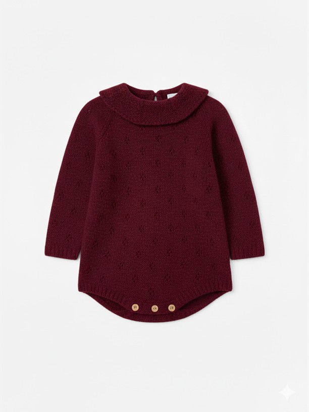 Knitted wool shortie