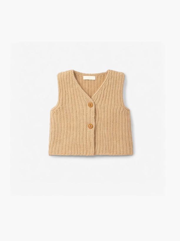 Knitted wool baby vest Knitted wool baby vest