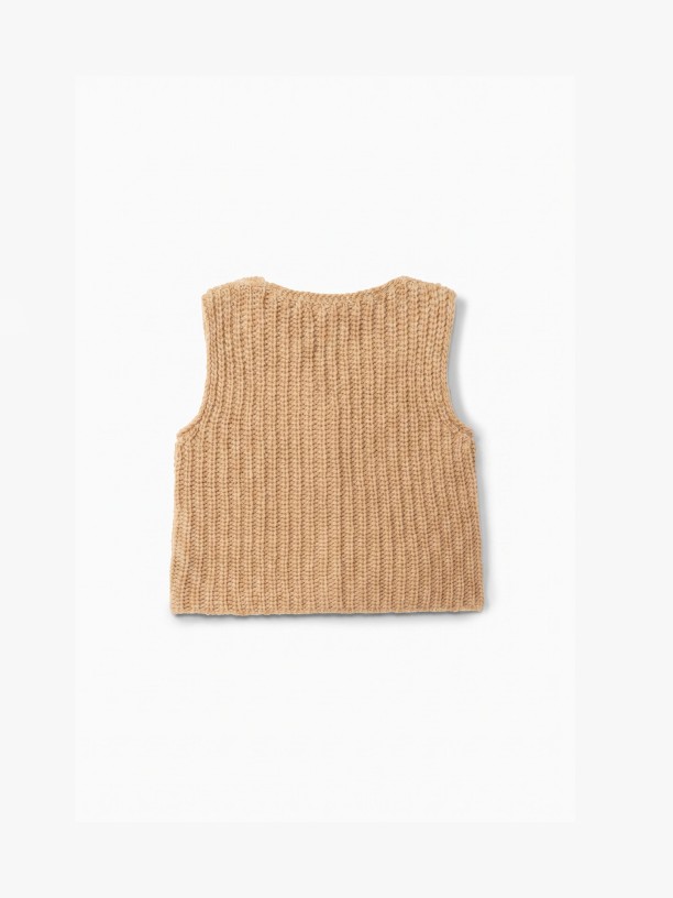 Knitted wool baby vest Knitted wool baby vest
