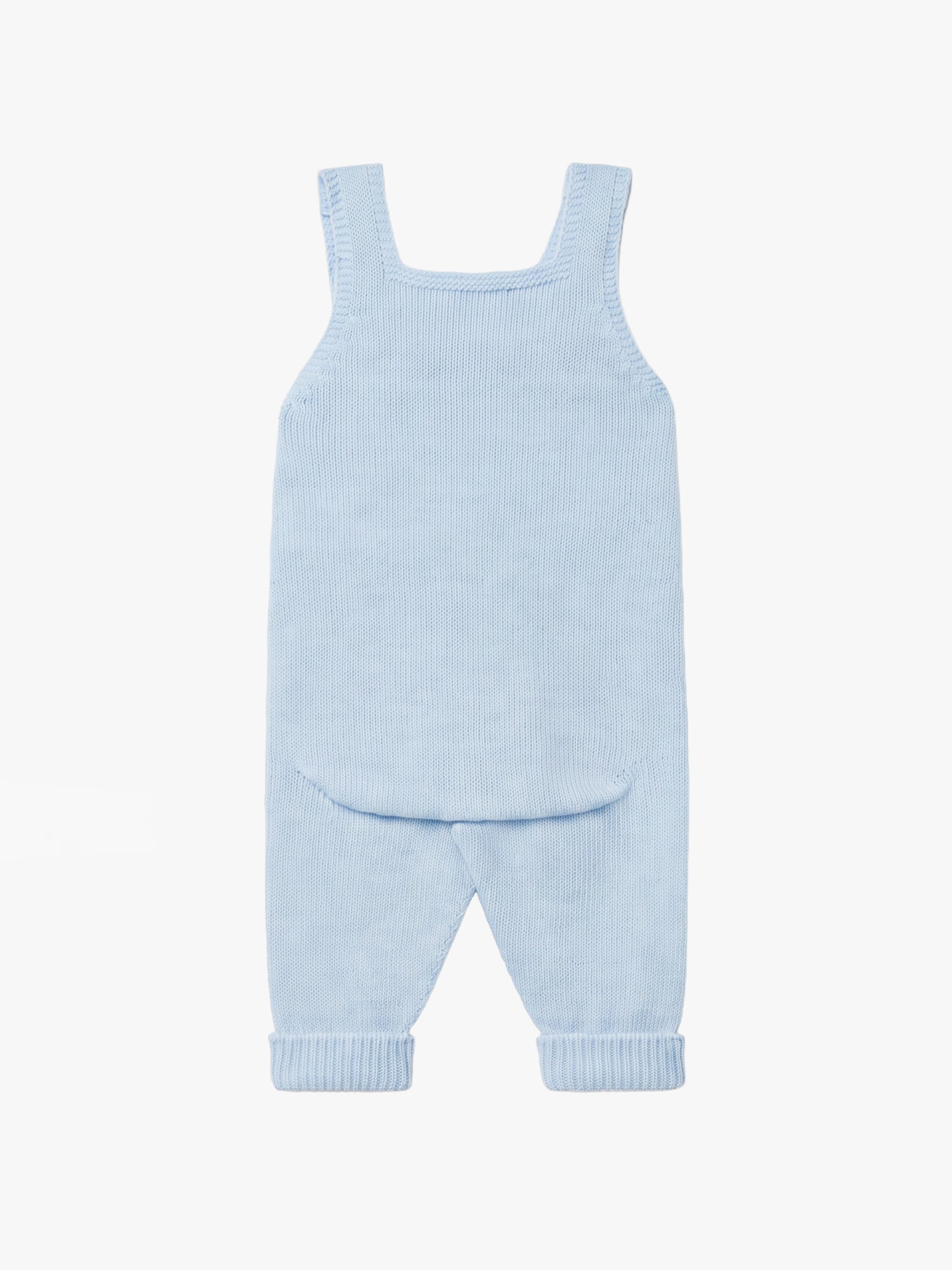 Knitted wool dungarees