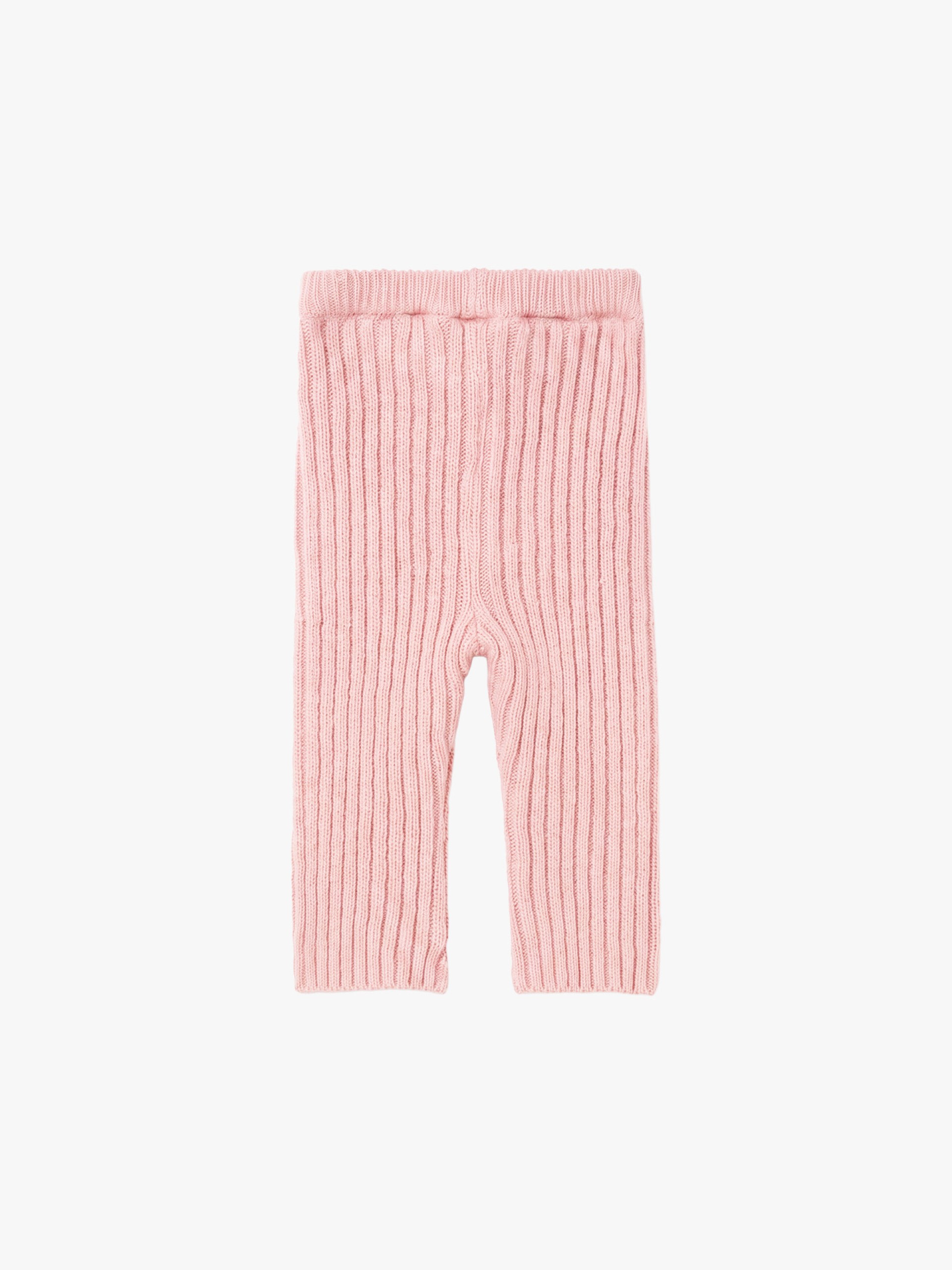 Knitted wool trousers
