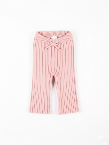 Knitted wool trousers