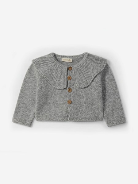 Knitted wool cardigan