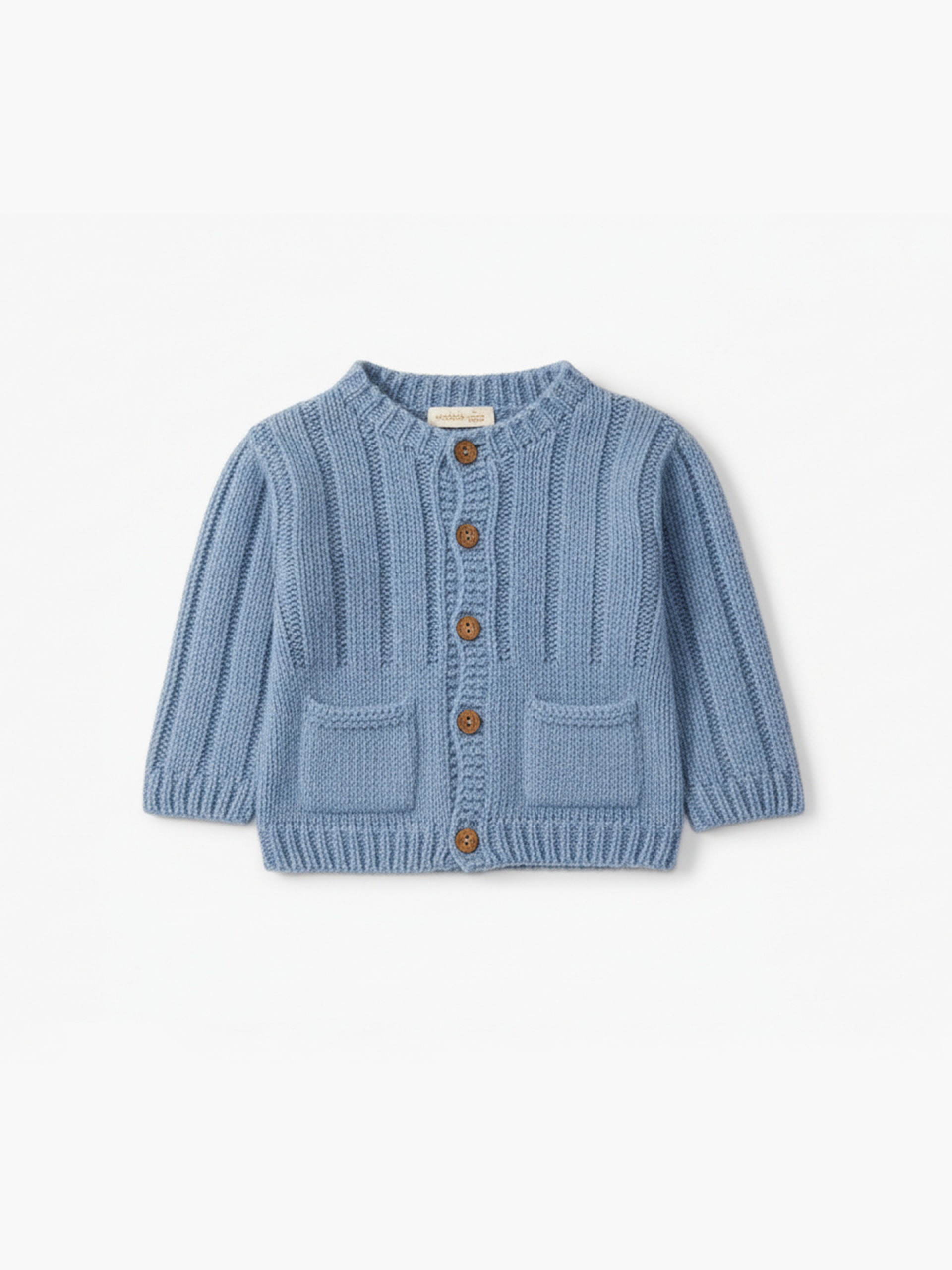 Knitted wool cardigan