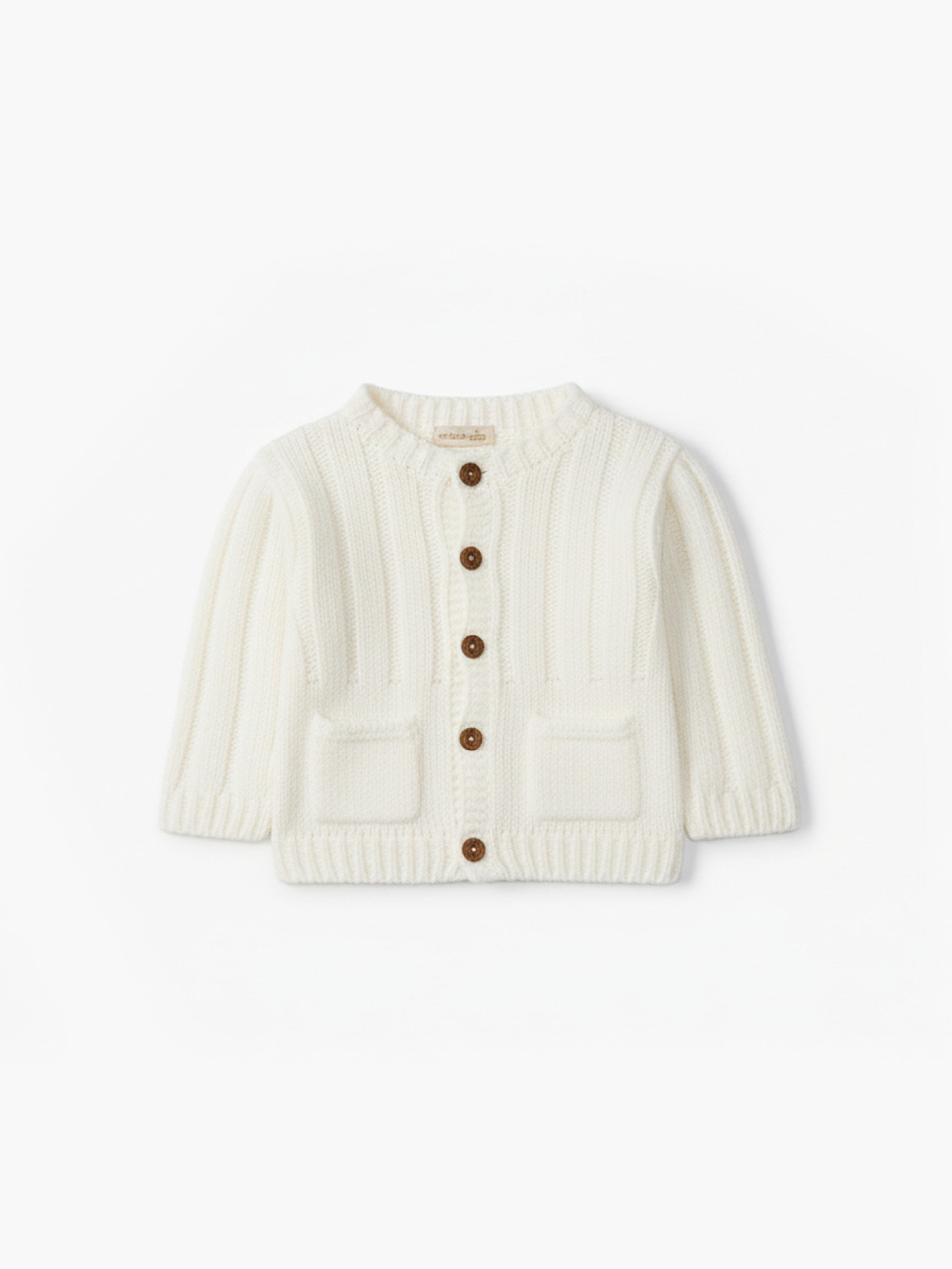 Knitted wool cardigan