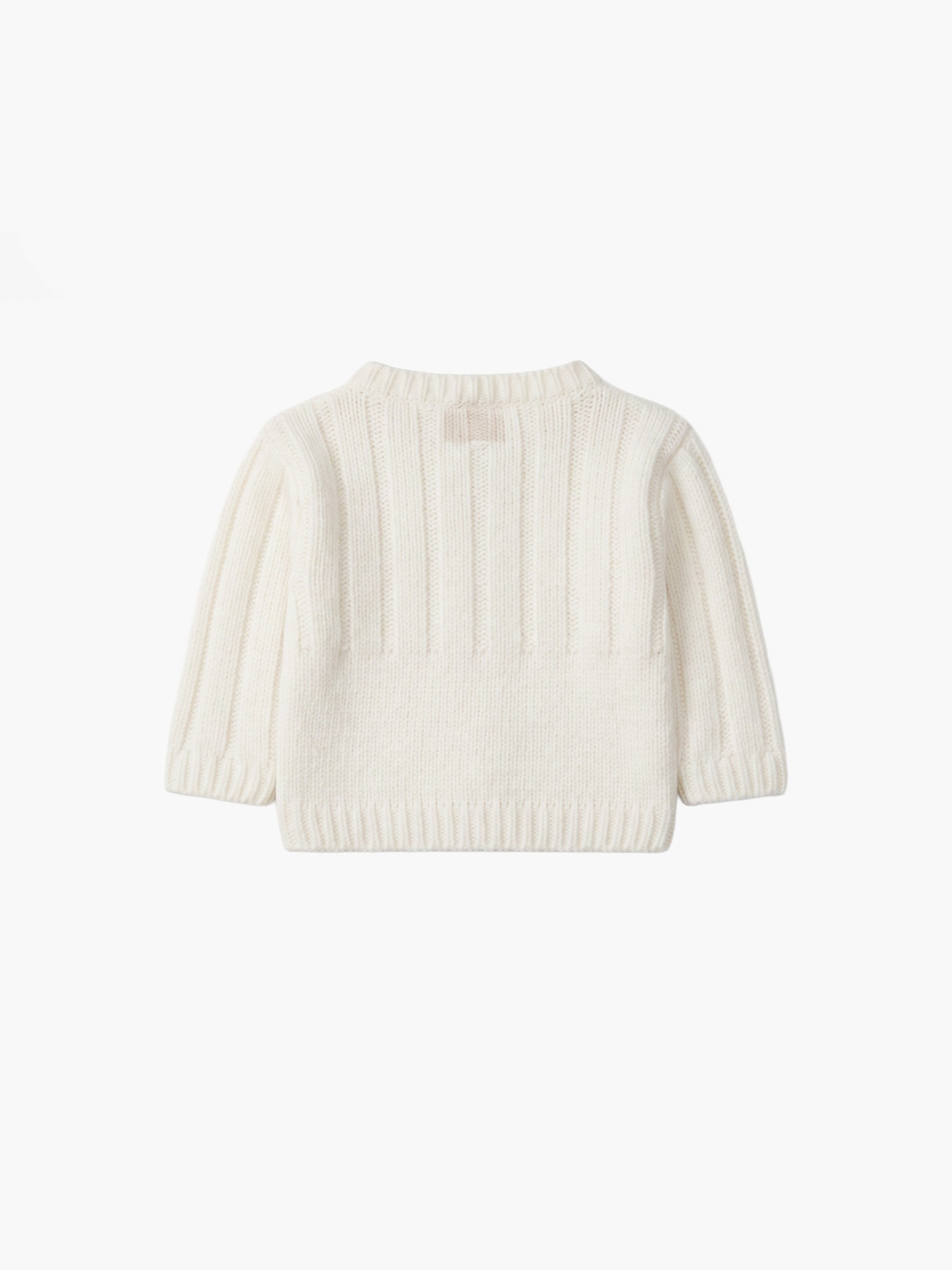 Knitted wool cardigan
