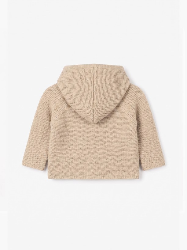 Hooded wool cardigan Hooded wool cardigan