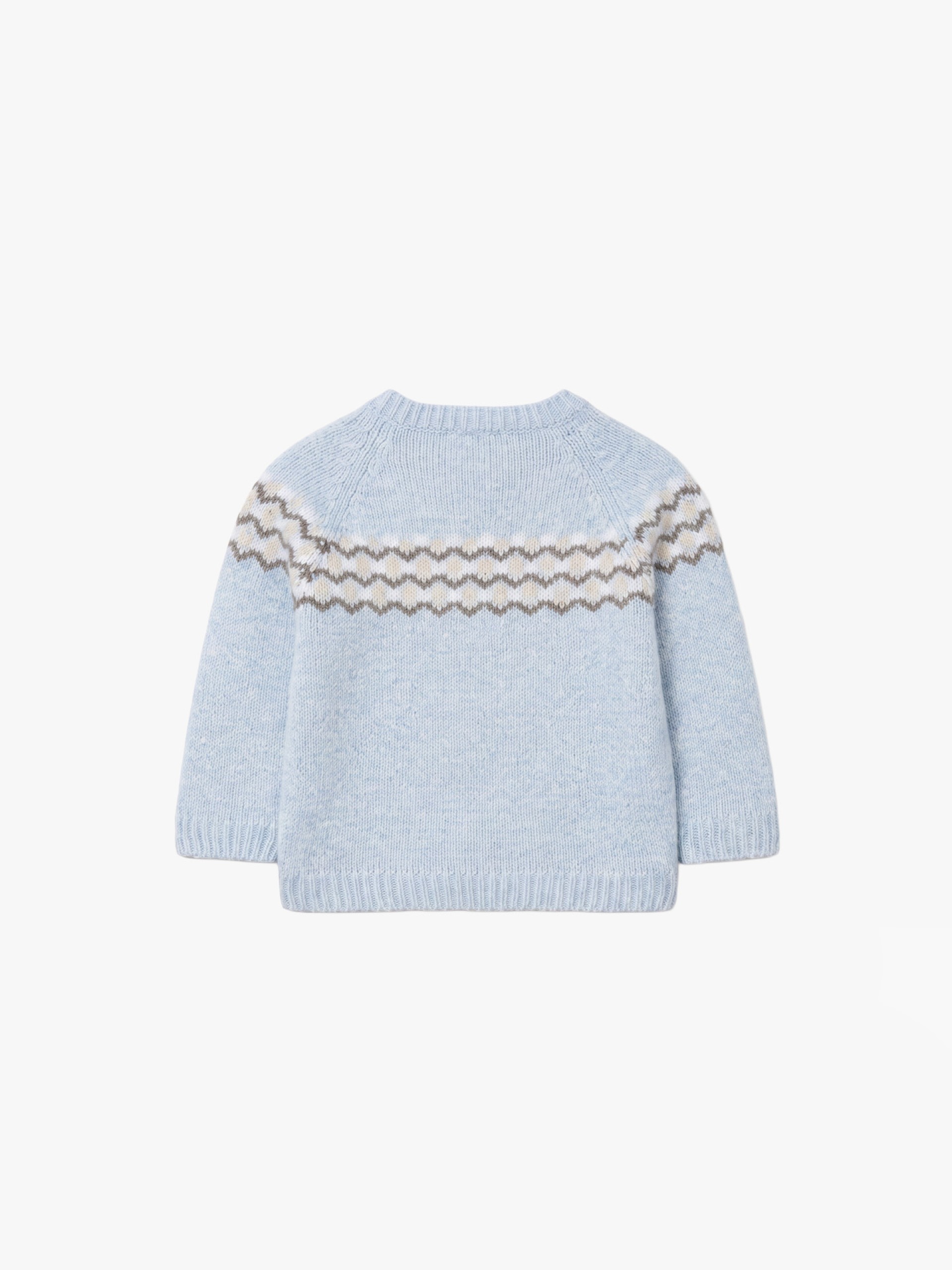 Knitted jacquard sweater