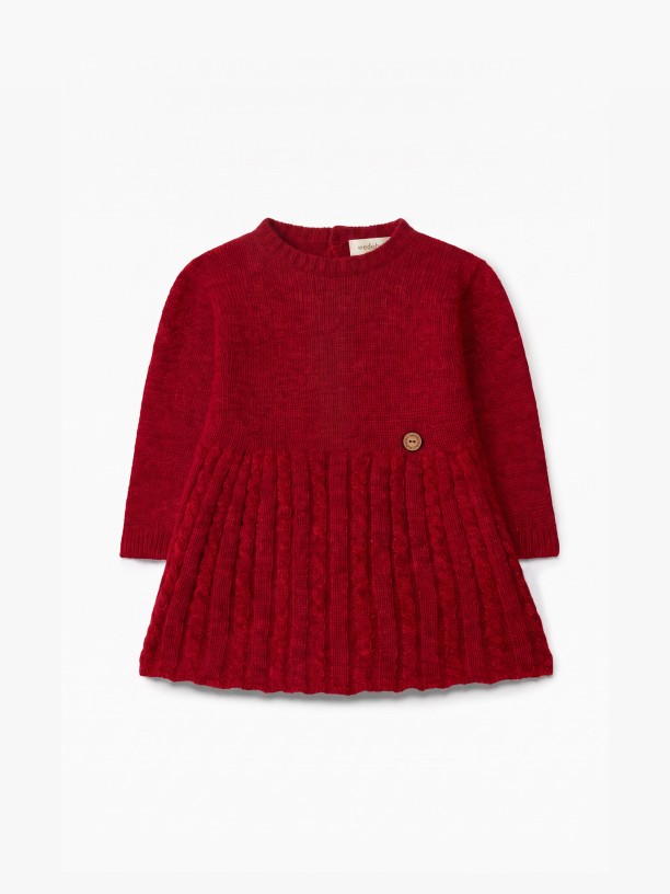 Knitted wool dress