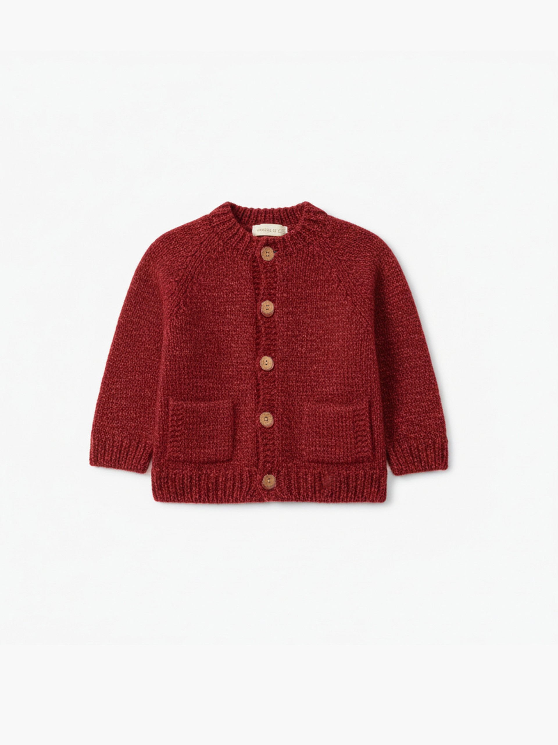 Knitted wool cardigan