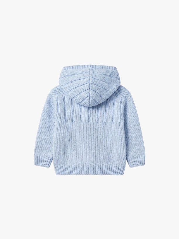 Hooded wool cardigan Hooded wool cardigan