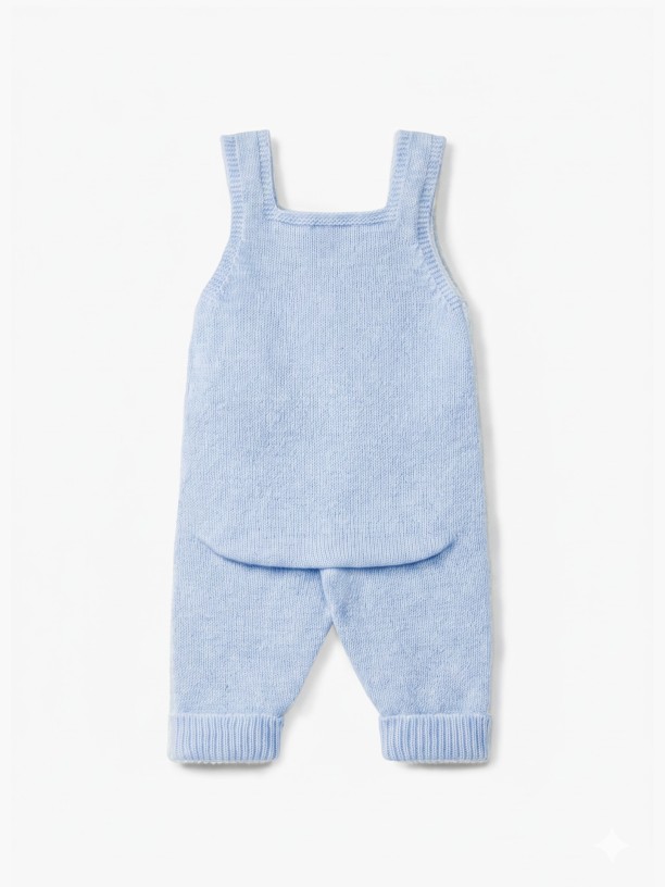 Knitted wool dungarees Knitted wool dungarees