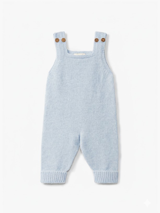 Knitted wool dungarees Knitted wool dungarees