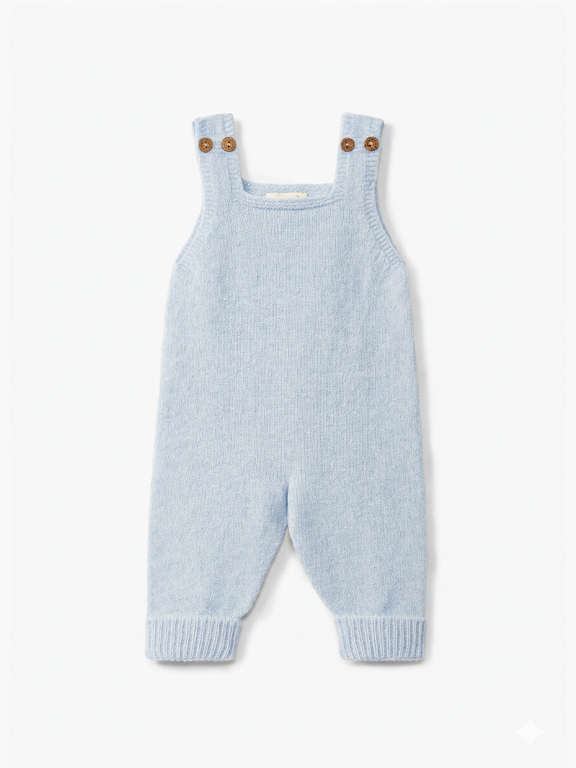 Knitted wool dungarees