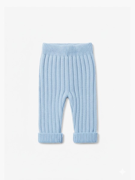 Knitted wool trousers