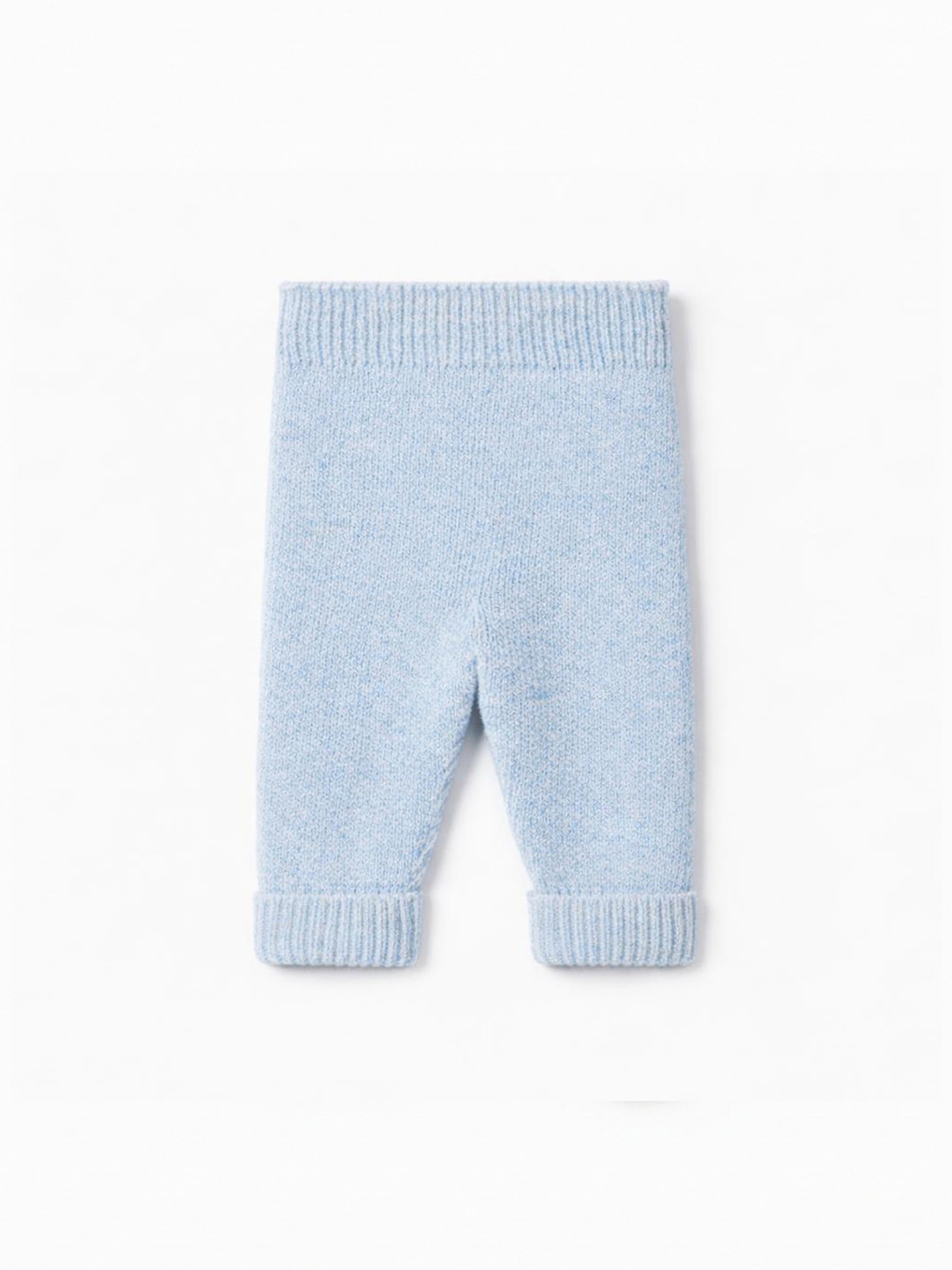 Knitted wool trousers