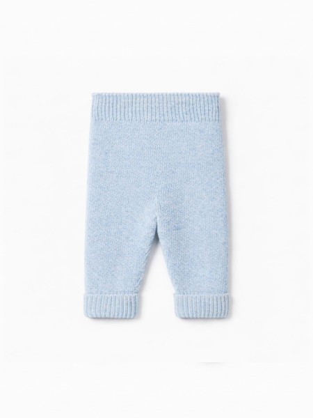 Knitted wool trousers