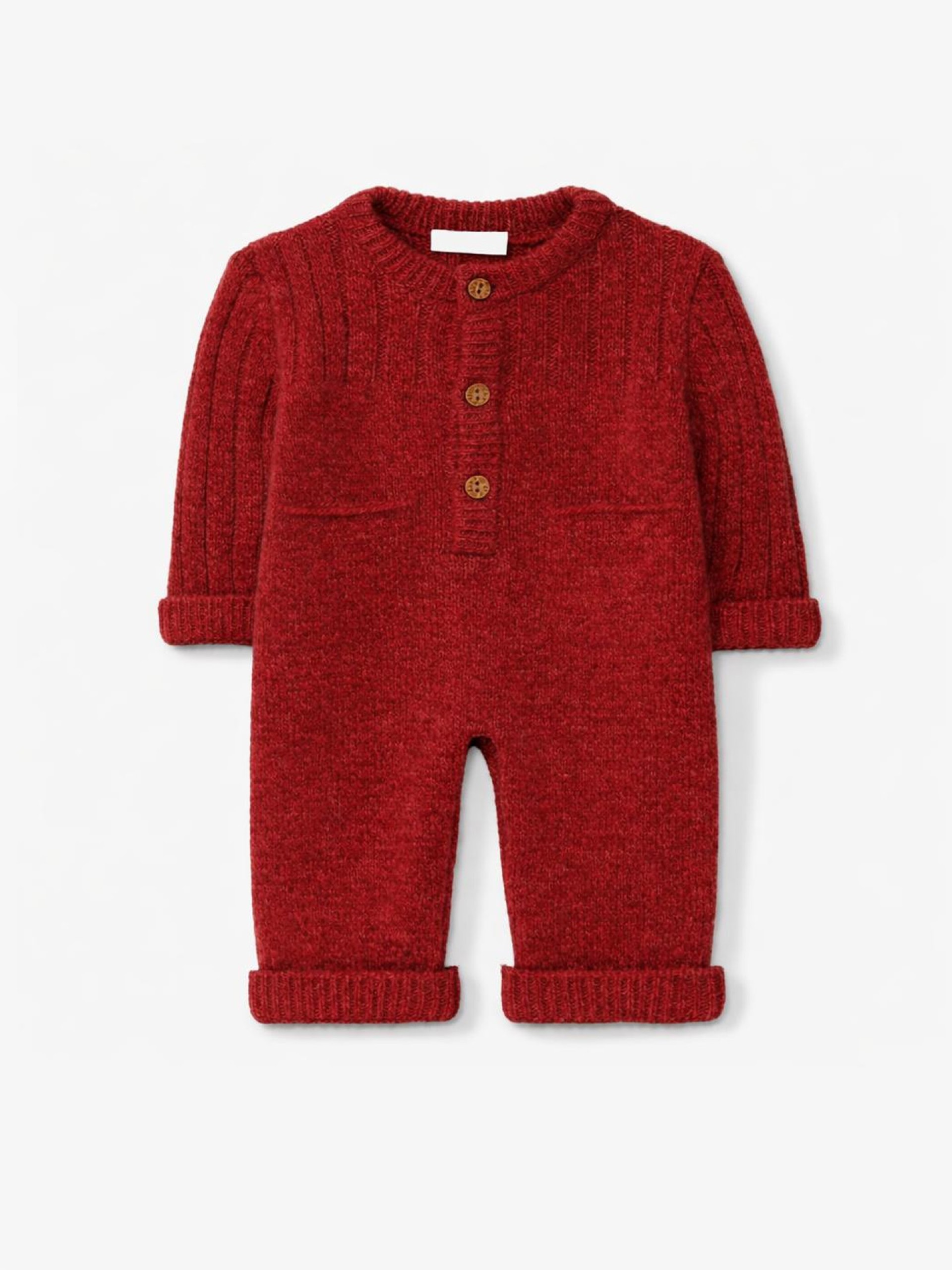Knitted wool jumpsuit
