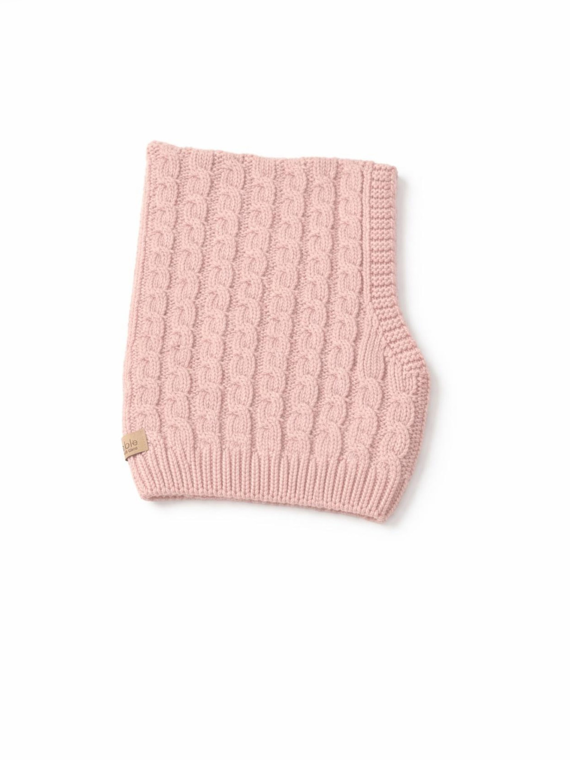 Knitted wool balaclava