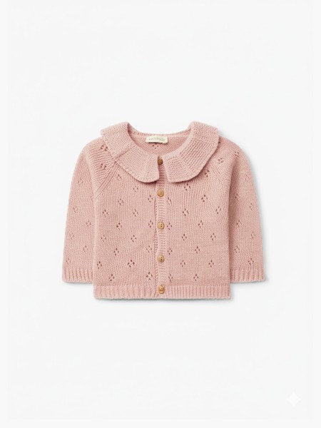 Knitted wool cardigan