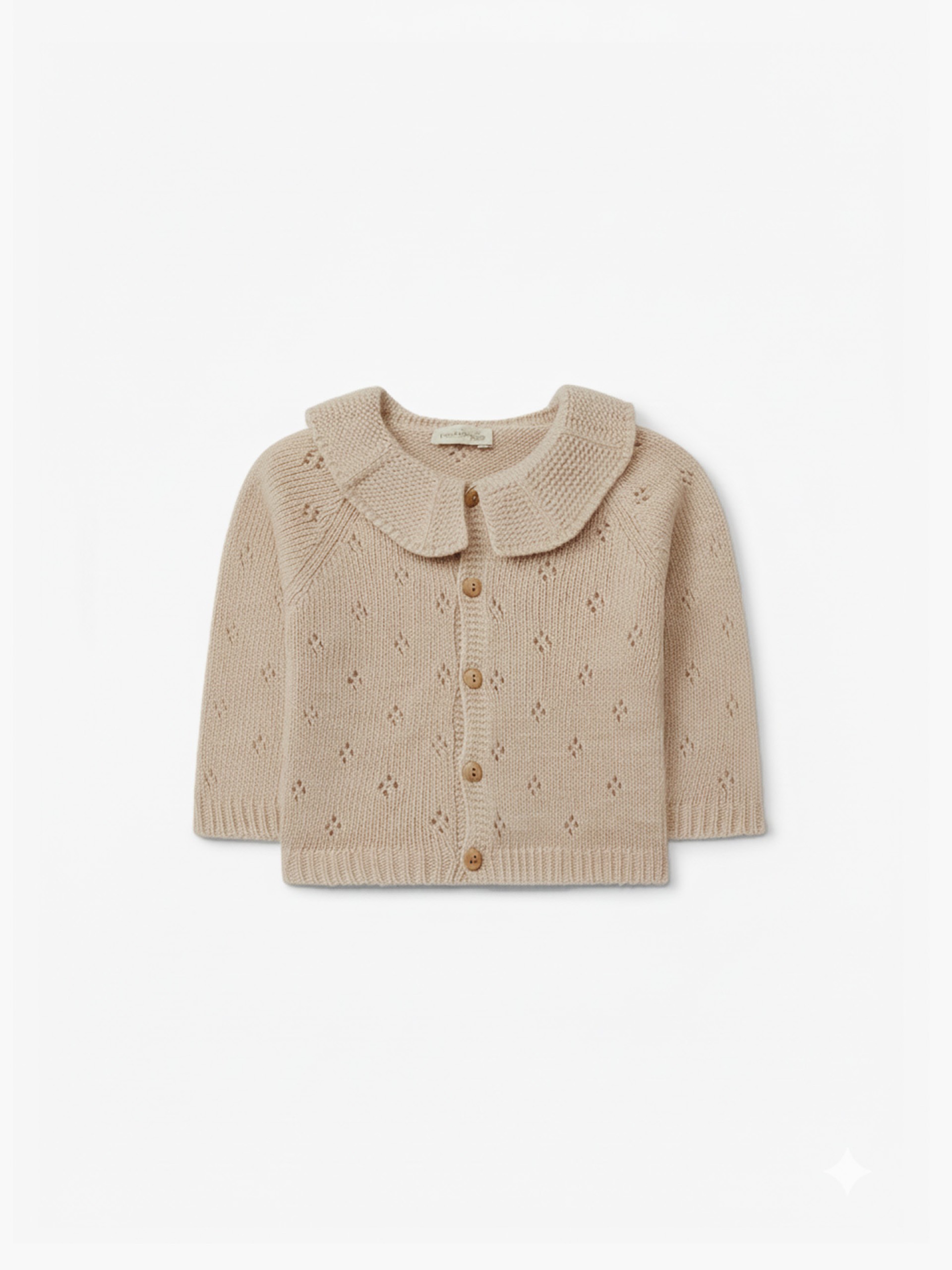 Knitted wool cardigan