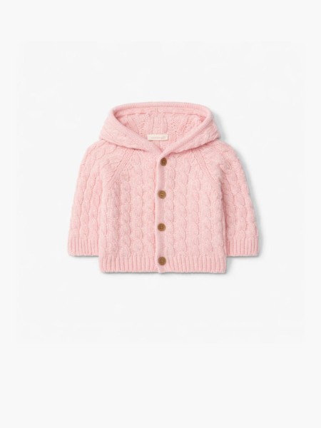 Knitted wool cardigan