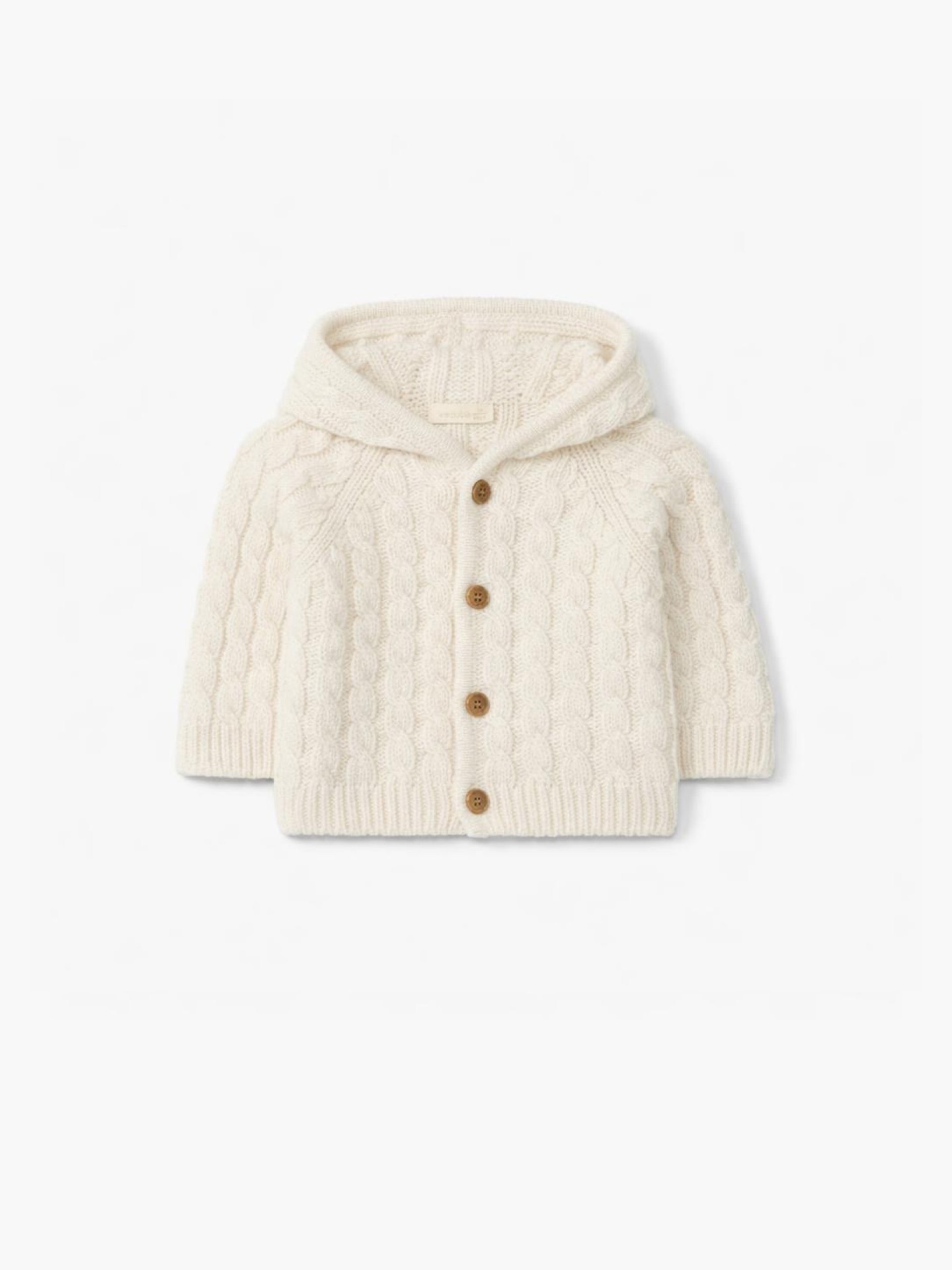 Knitted wool cardigan