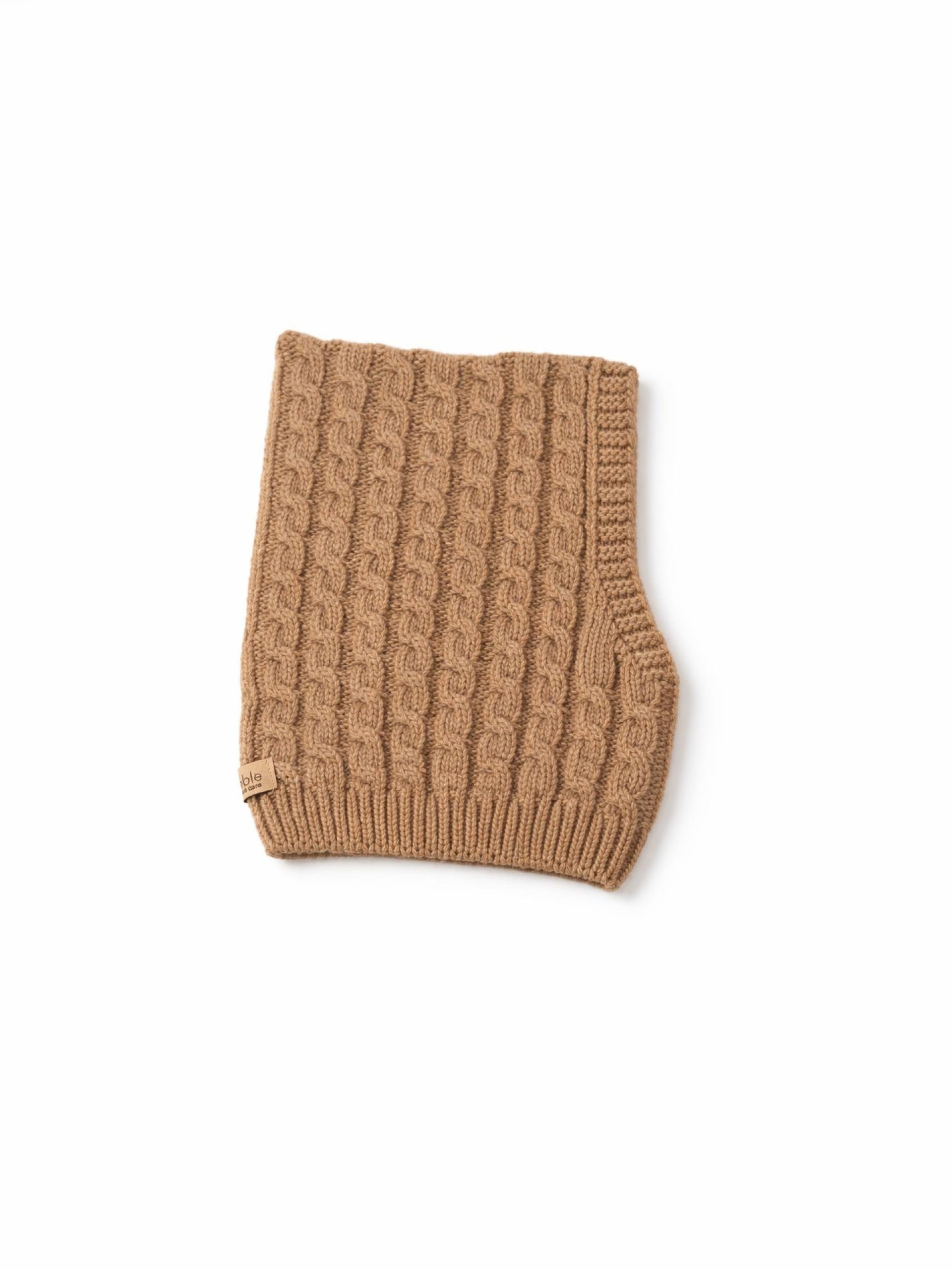 Knitted wool balaclava
