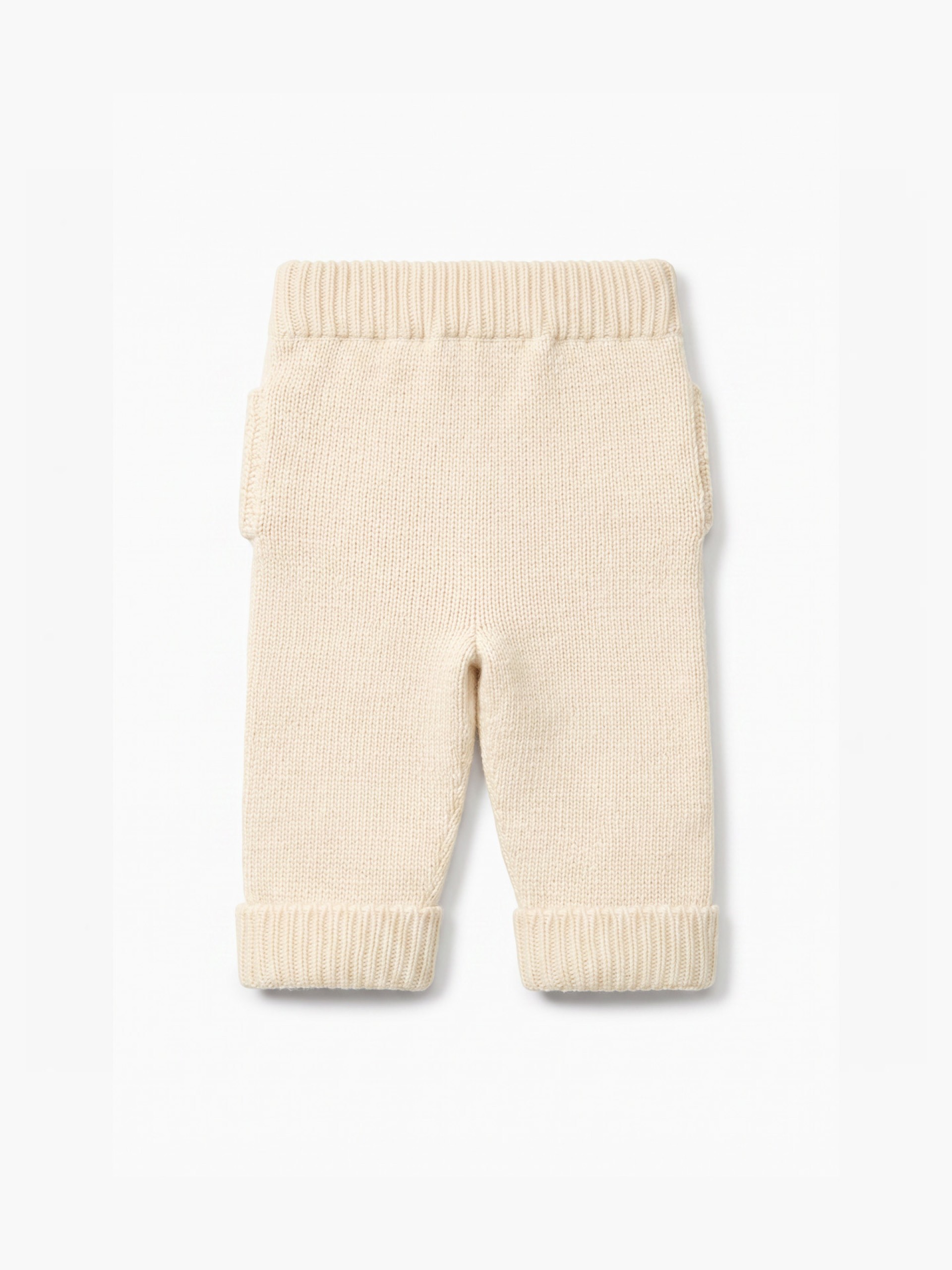 Knitted wool trousers