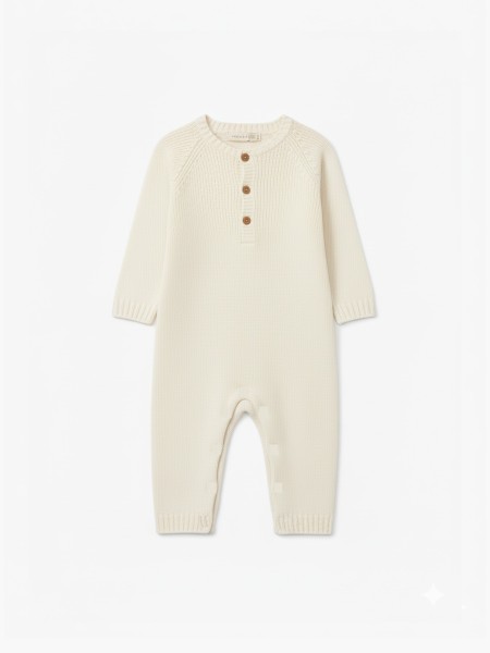 Knitted wool jumpsuit