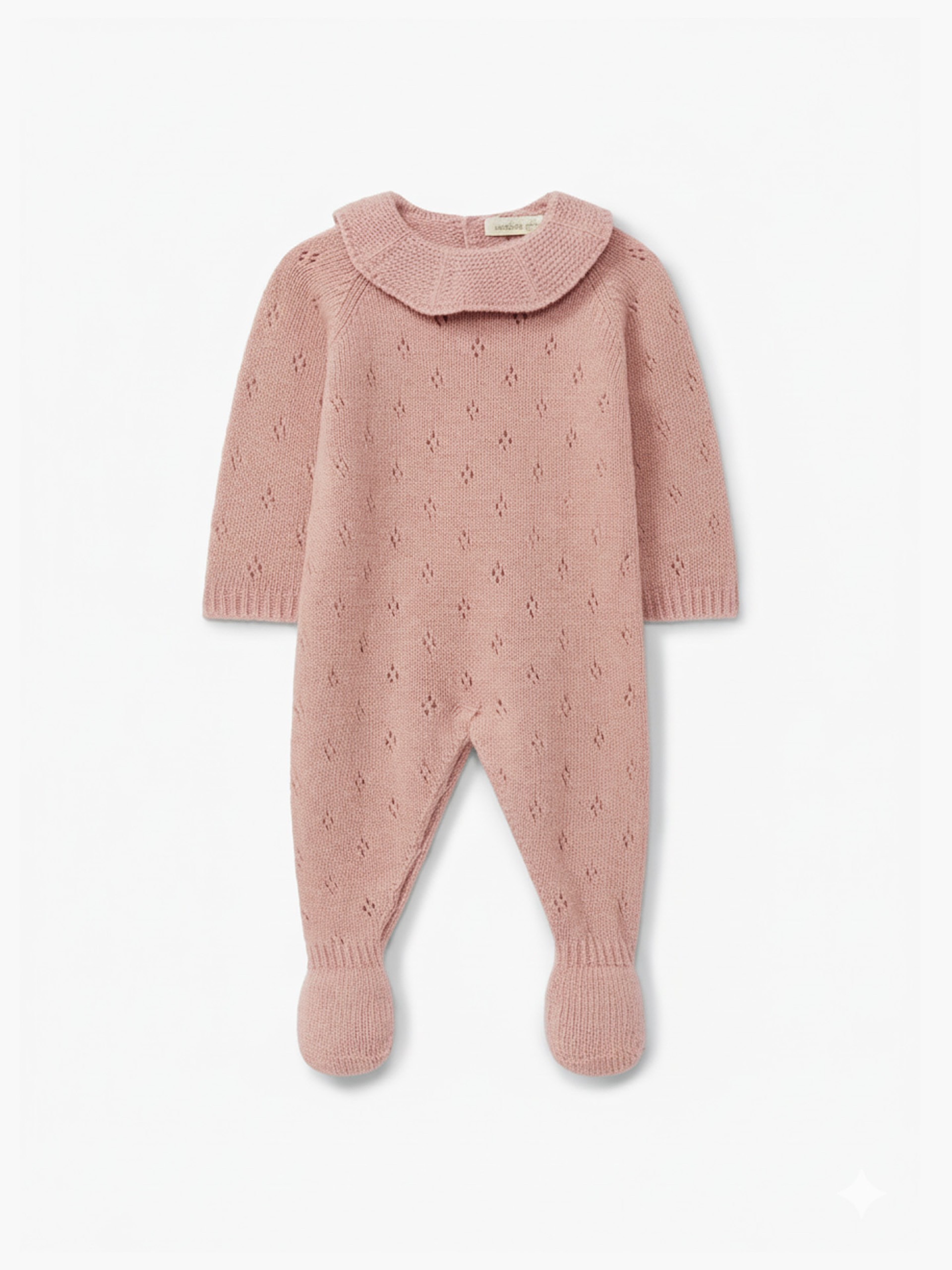 Knitted wool babygrow