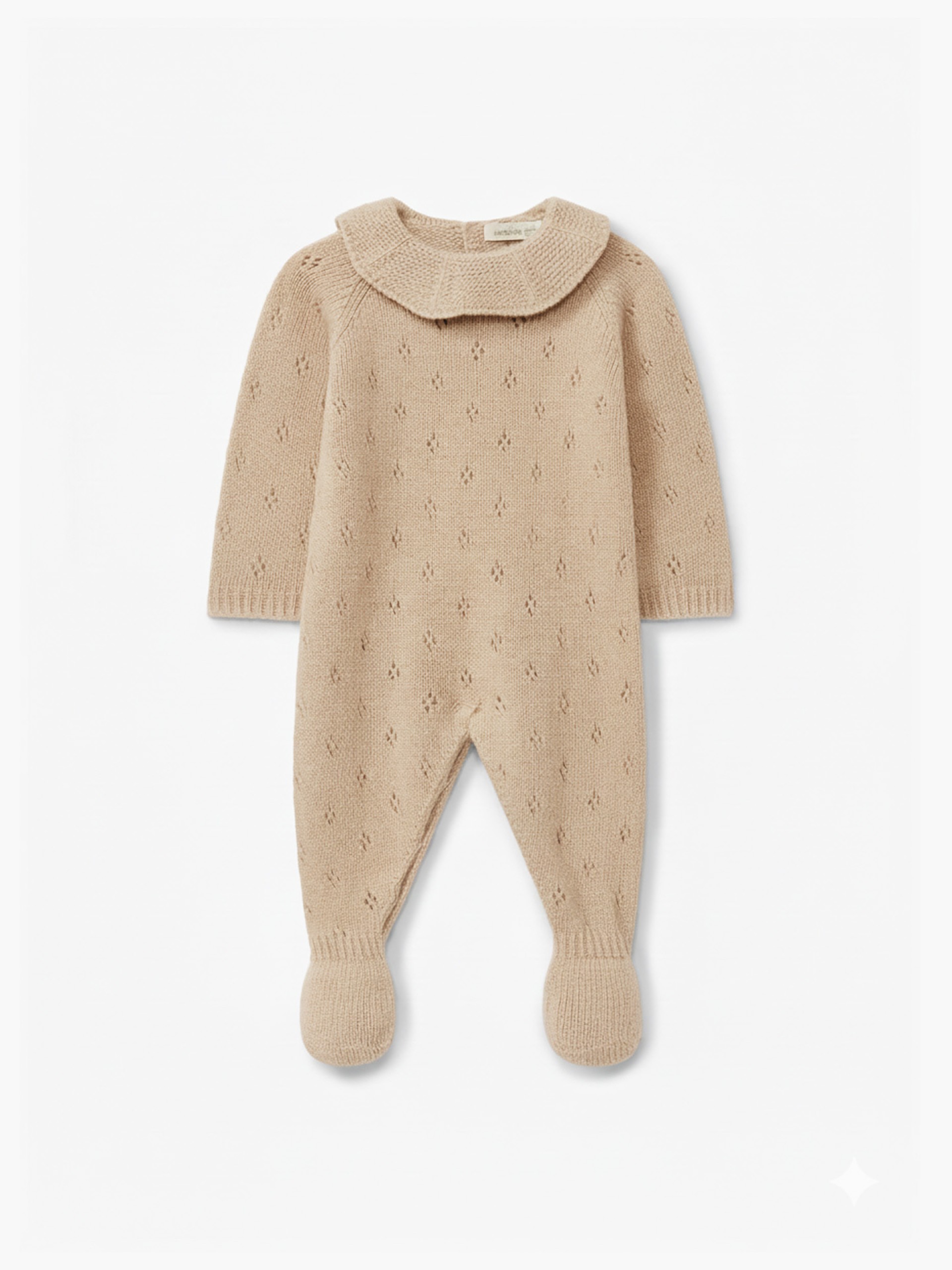 Knitted wool babygrow