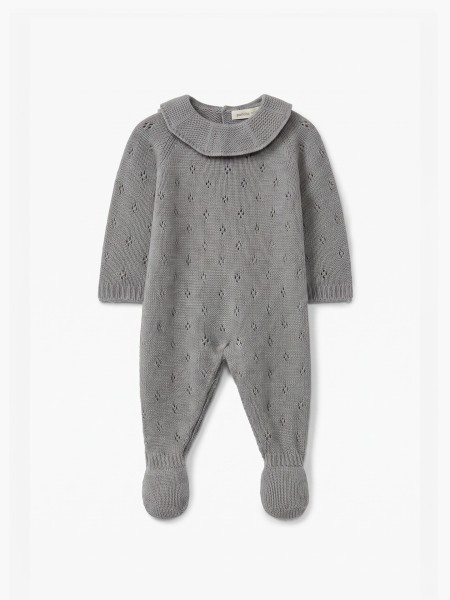 Knitted wool babygrow