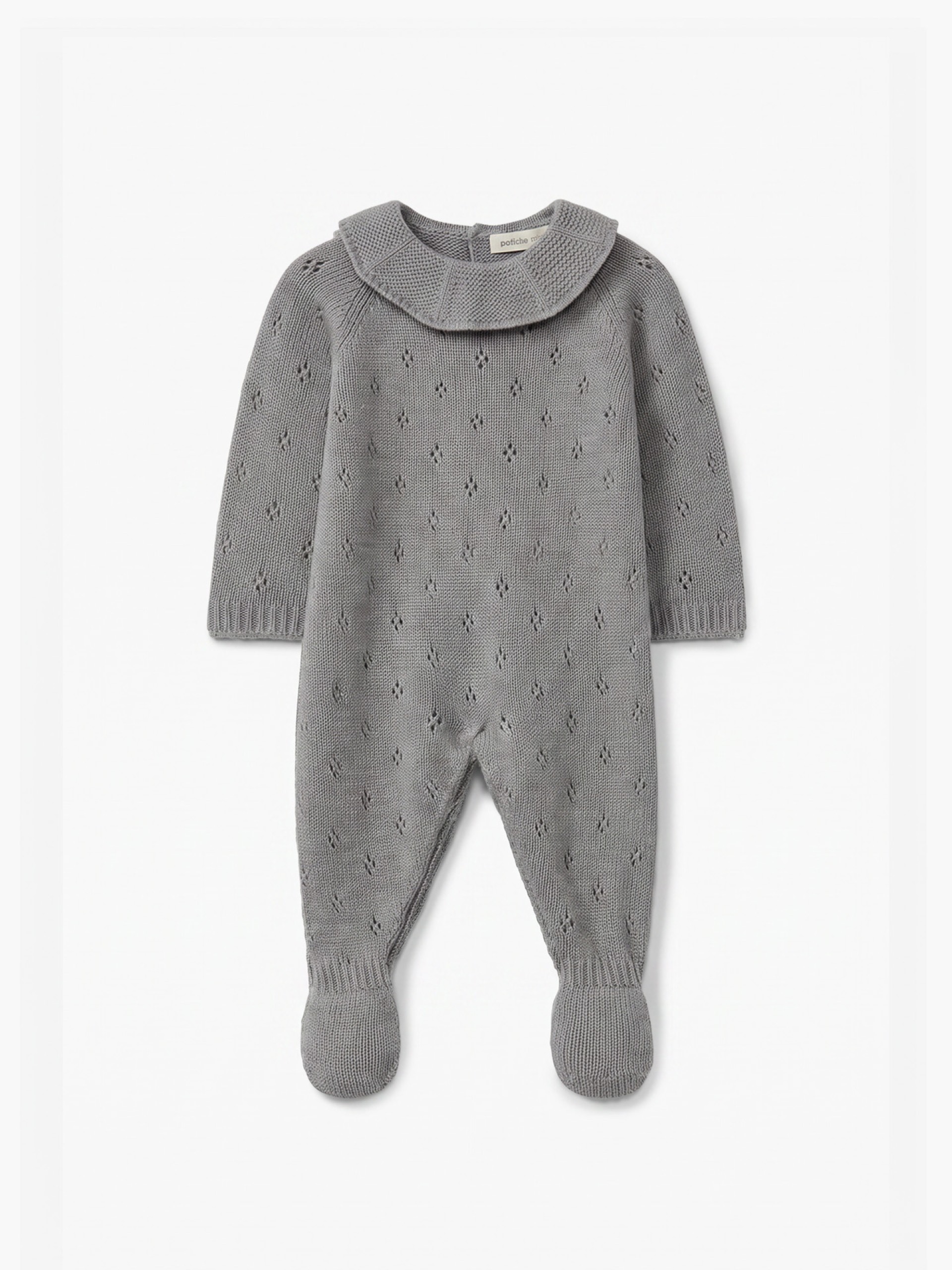 Knitted wool babygrow