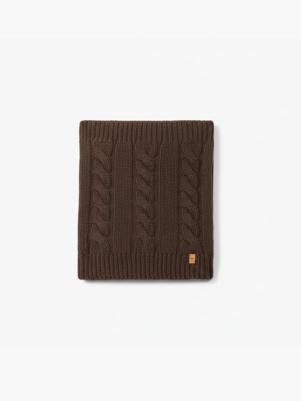 Knitted wool snood Knitted wool snood