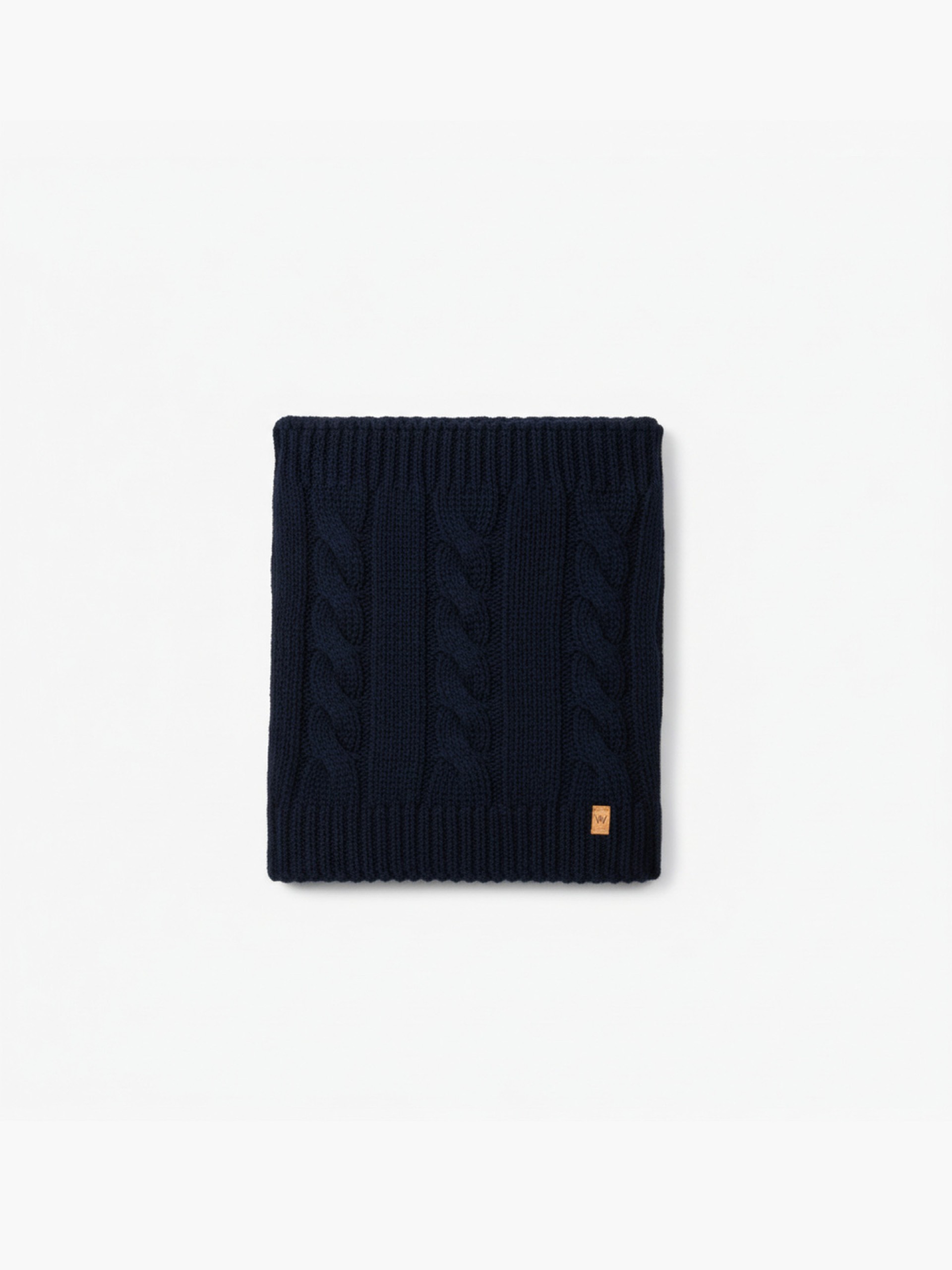 Knitted wool snood